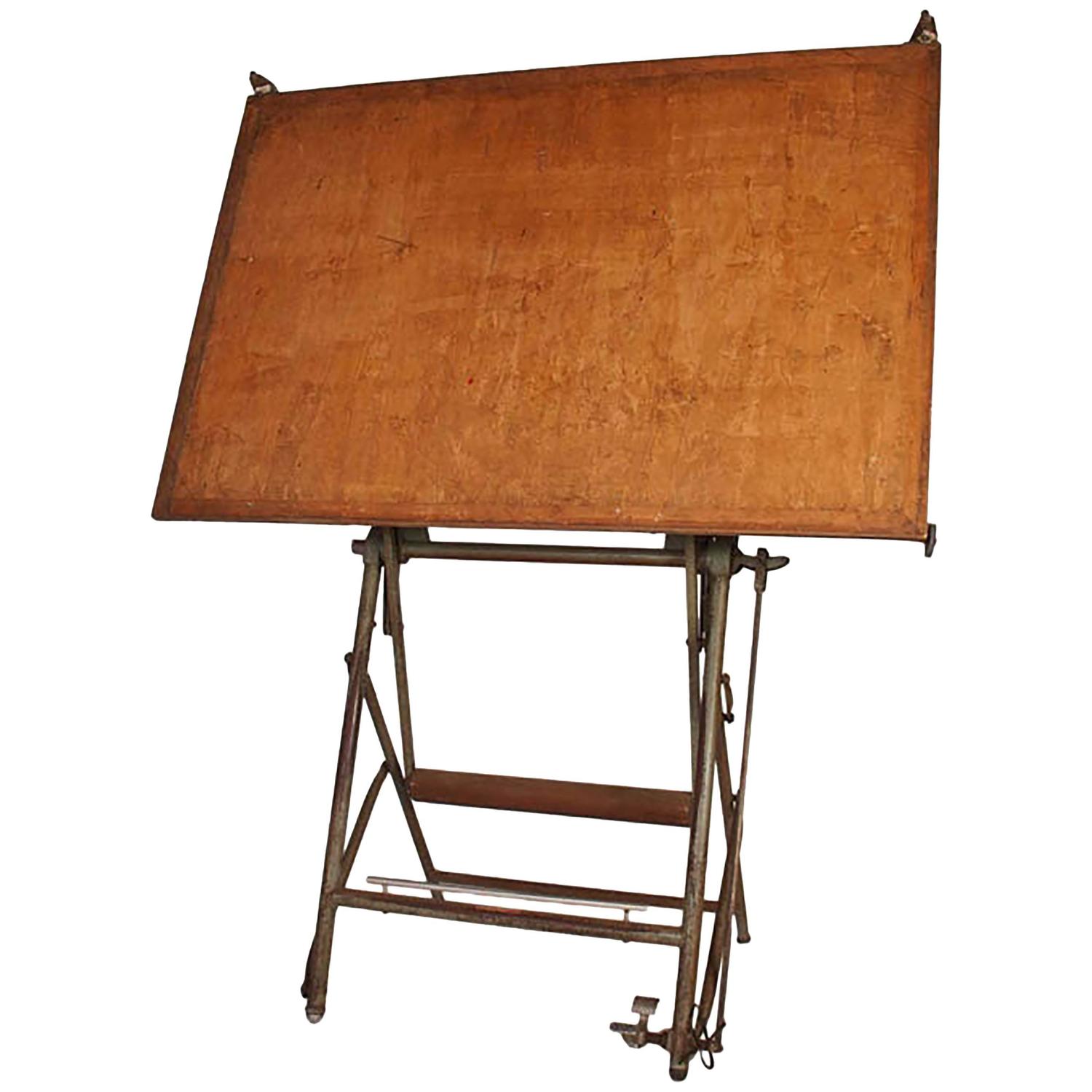 Vintage Architect Drafting Table, circa 1940 For Sale at 1stdibs