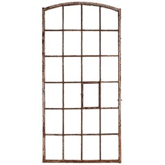 Vintage Painted Metal Window Frame, France, circa 19th Century