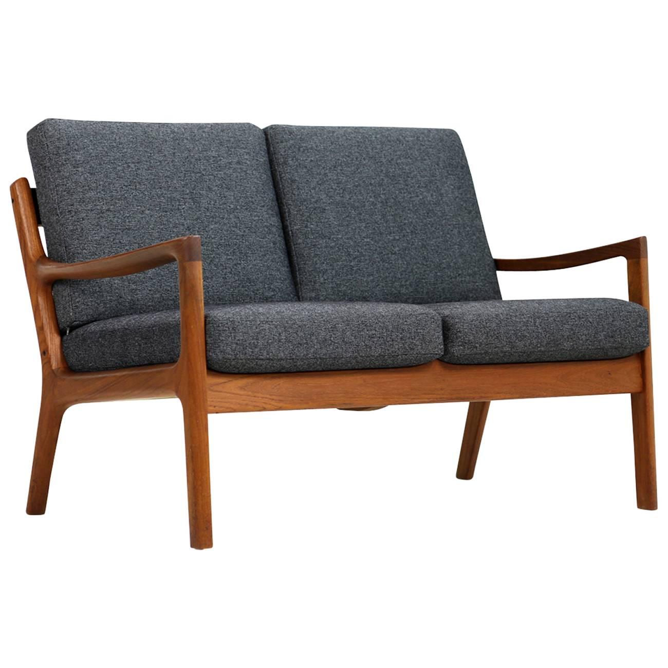 Ole Wanscher 1960s Teak Two-Seat Sofa Senator Series Danish Modern 'a'