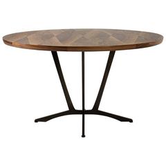Robson Dining Table, American Hardwood and Steel 2