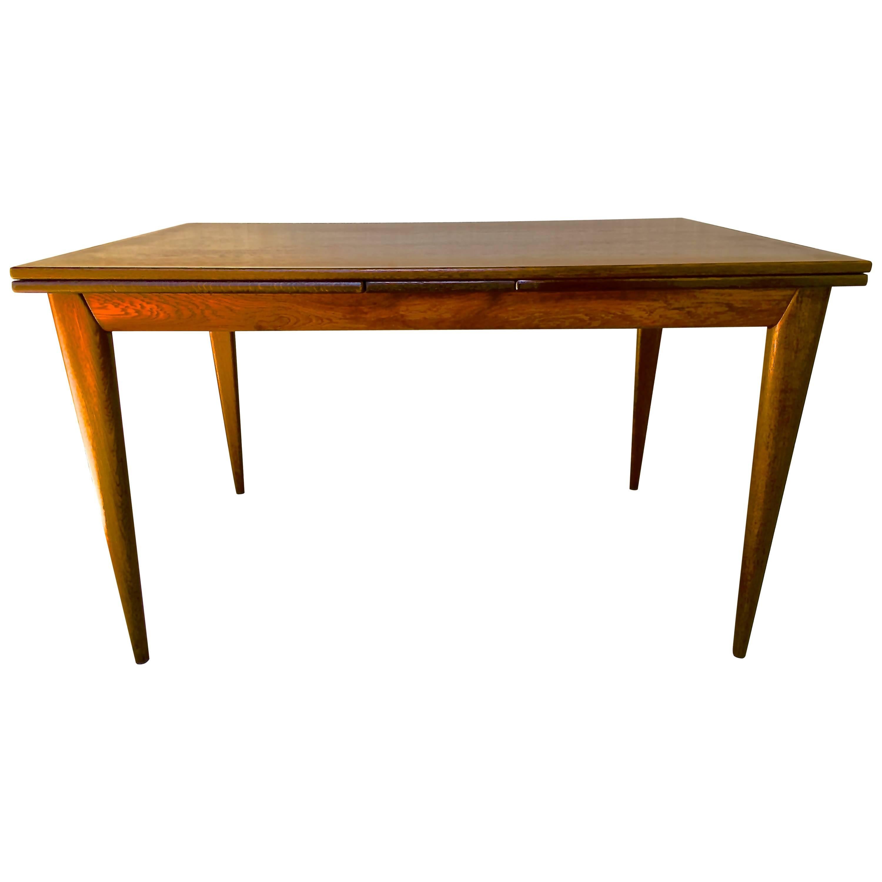 Niels Otto Møller Mid-Century Danish Extendable Dining Table and Four Chairs For Sale