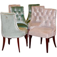 Set of Six Ritz Chairs Designed by Thomas Pheasant for Baker Furniture