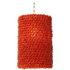 Vintage Murano Glass Flowers Pendant Lamp 3