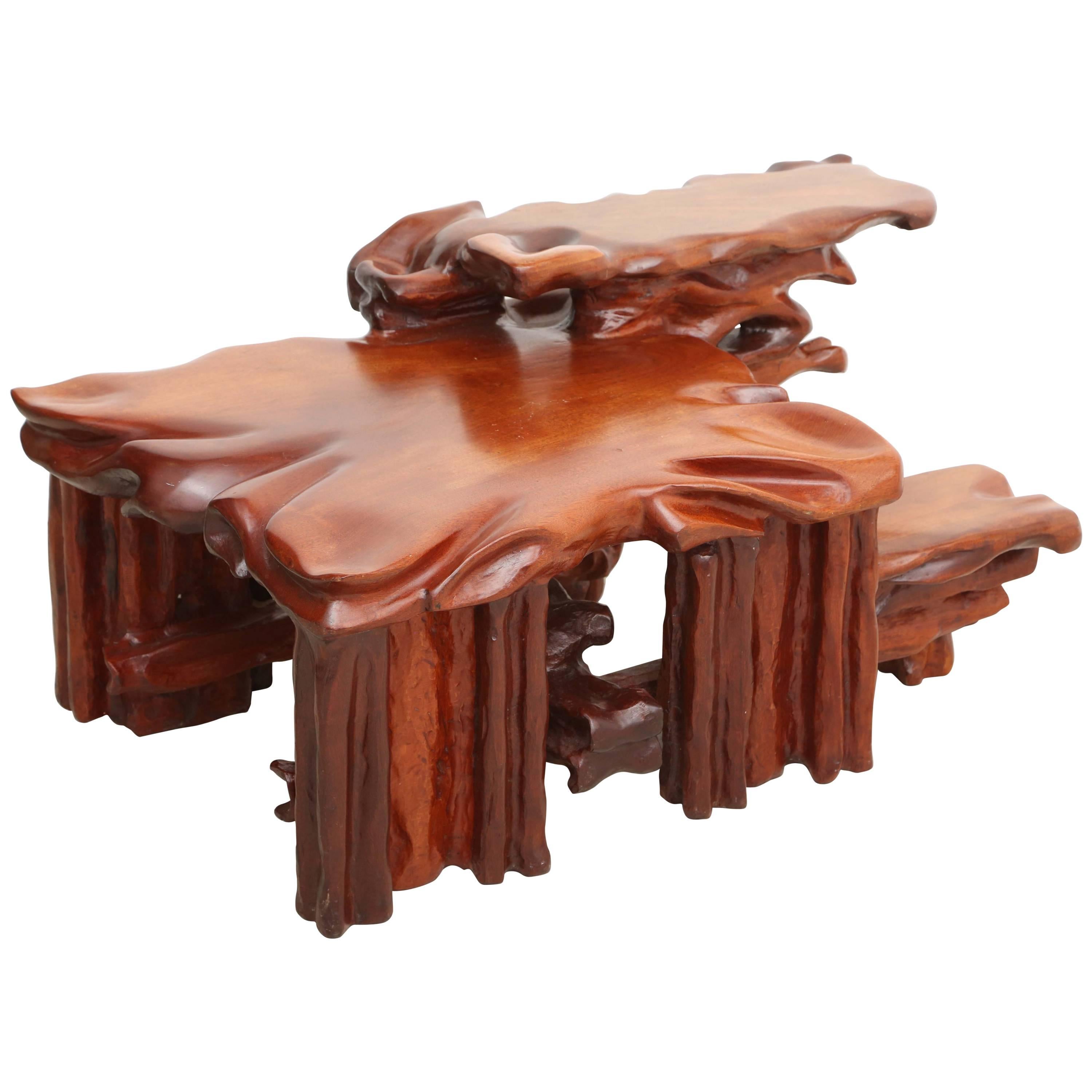Organic Carved Coffee Table
