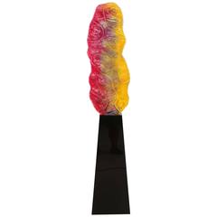 Illuminating Abstract Resin Sculpture with Lucite Base 7