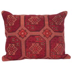 Pillow Made Out of an Early 20th Century Central Asian Cross Stitch Embroidery