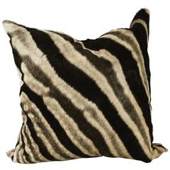 Double-Sided Zebra Hide Pillow