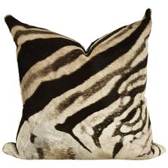 Double-Sided Zebra Hide Pillow