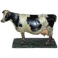 Signed and Dated, 1924 Holstein-Friesman Cow Iron