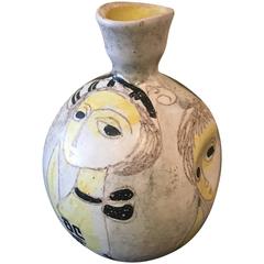 Vintage Marcello Fantoni Italian Ceramic Vase