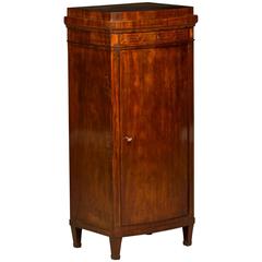 Elegant Early 19th Century Empire Pedestal Cabinet with Inlays