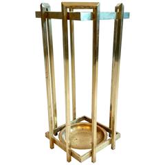 Umbrella Stand in Brass, Italy