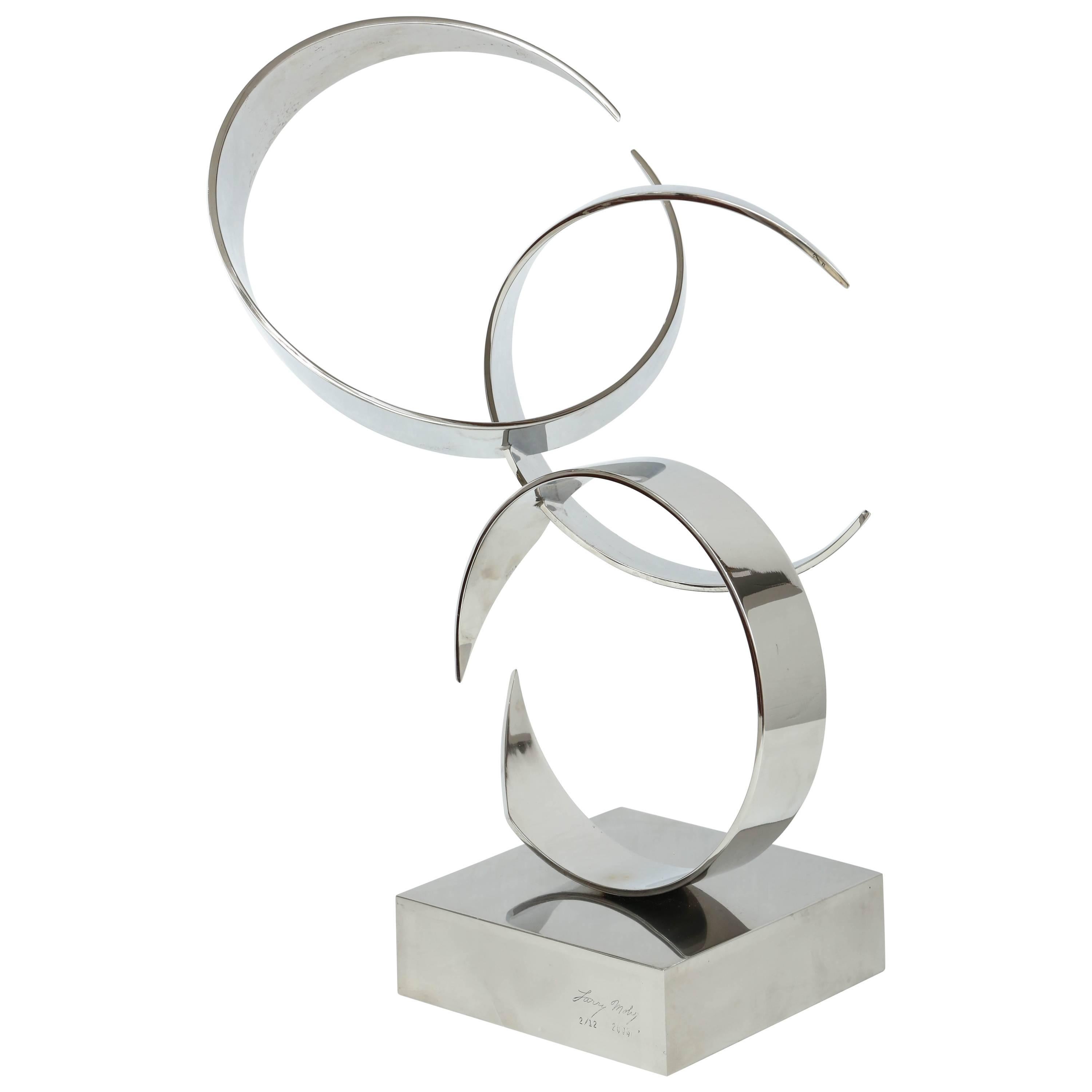 Sculpture, Three Interlocking "C's" by Larry Mohr, American, 2003