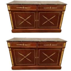 Pair of Russian Neoclassical Style Cabinets or Commodes 5