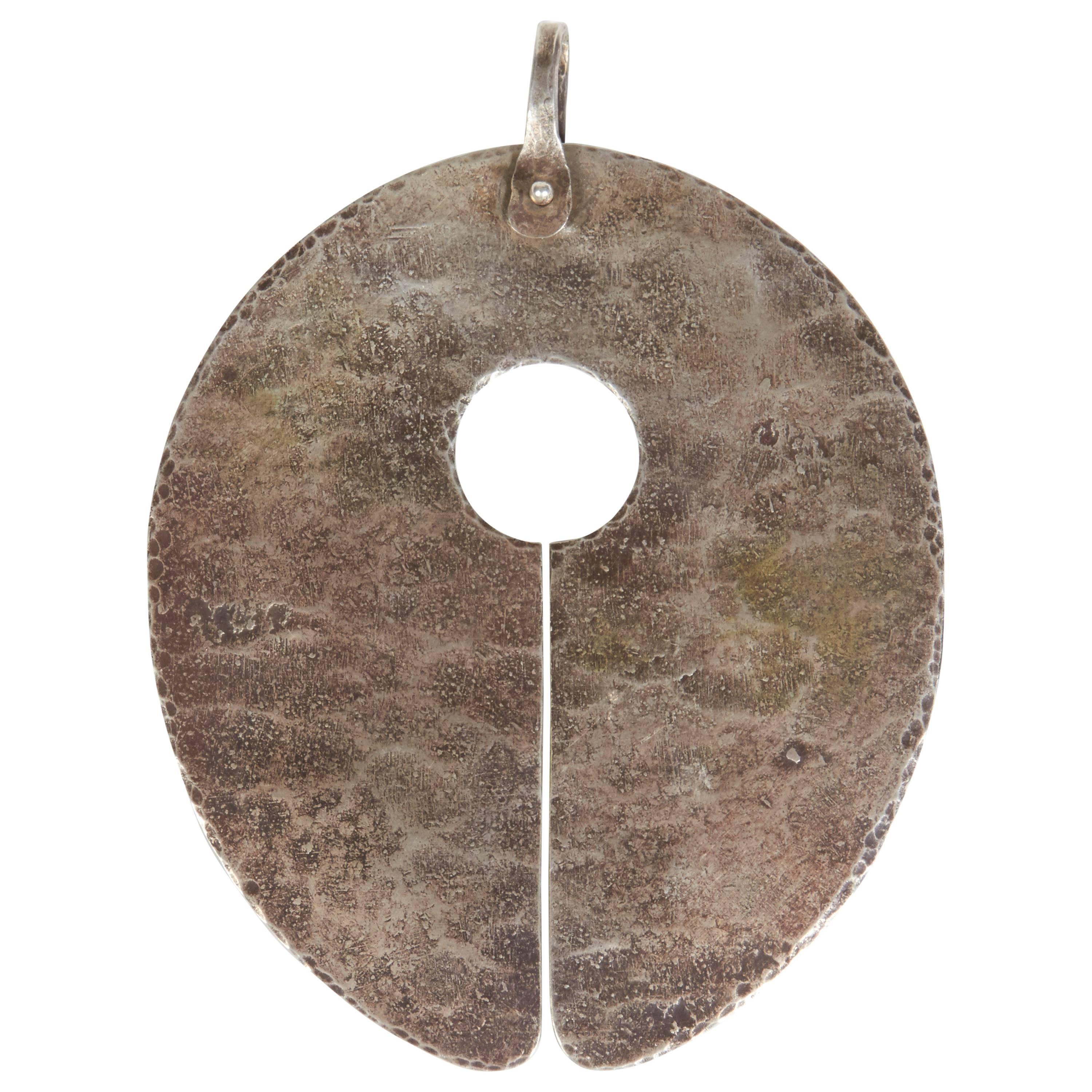 Harry Bertoia Silver Gong Pendant