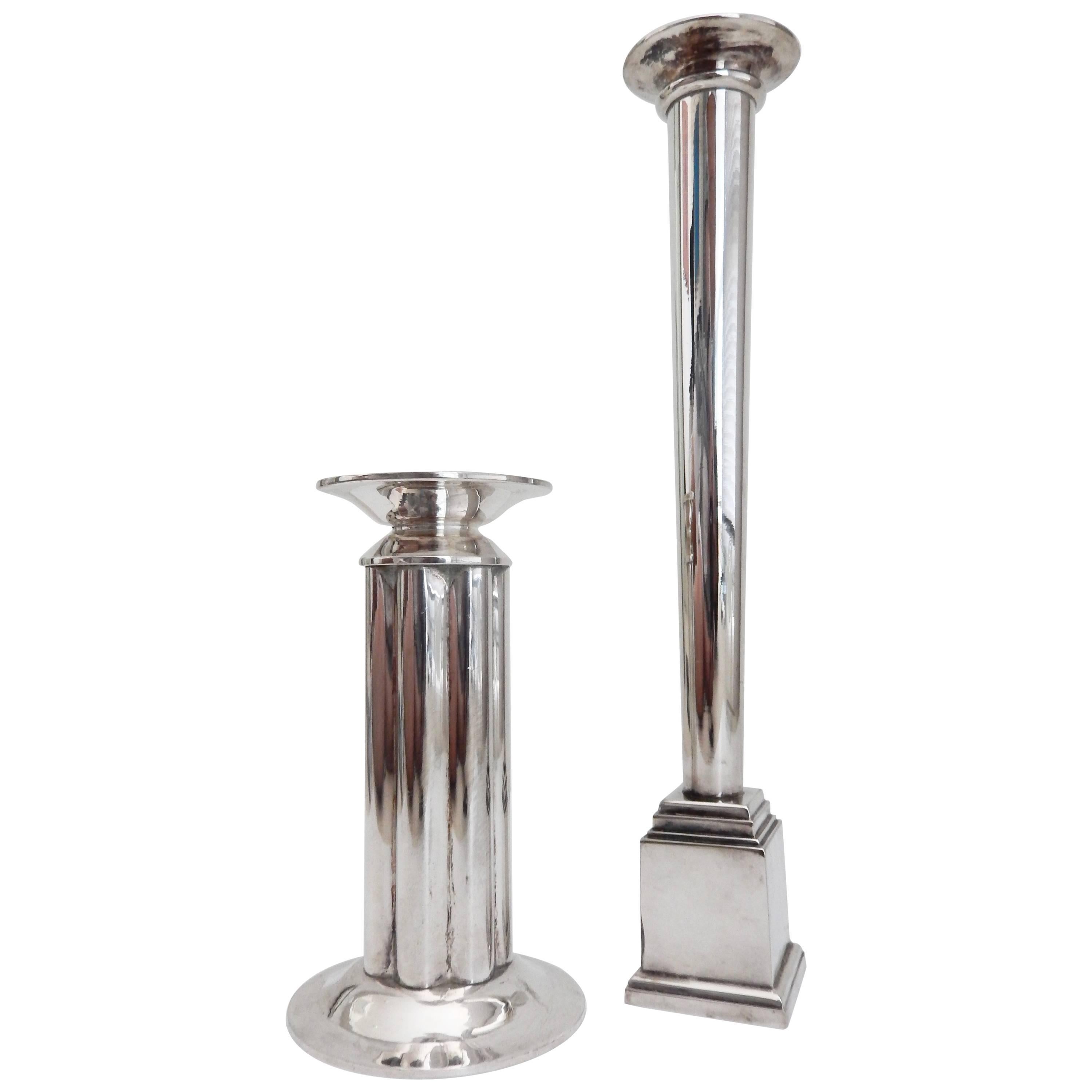 Postmodern Candlesticks Designed by Robert A. M. Stern for Swid Powell, 1980s For Sale