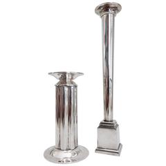 Vintage Postmodern Candlesticks Designed by Robert A. M. Stern for Swid Powell, 1980s