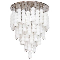 Iridescent Bubble’s Murano Glass Chandelier 1990s Italy