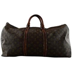 Louis Vuitton Vintage Monogram Keepall 55, Travel Duffel Bag 12