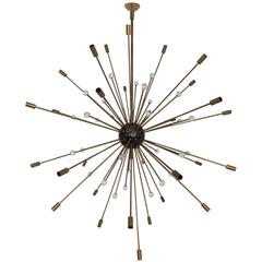 Important, Rare Oversized Sputnik Pendant Lights by Stilnovo, Italy, circa 1970s