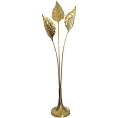 Brass Leaves Floor Lamp by Carlo Giorgi