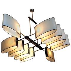 1950s Ten-Light Chandelier by Maison Arlus