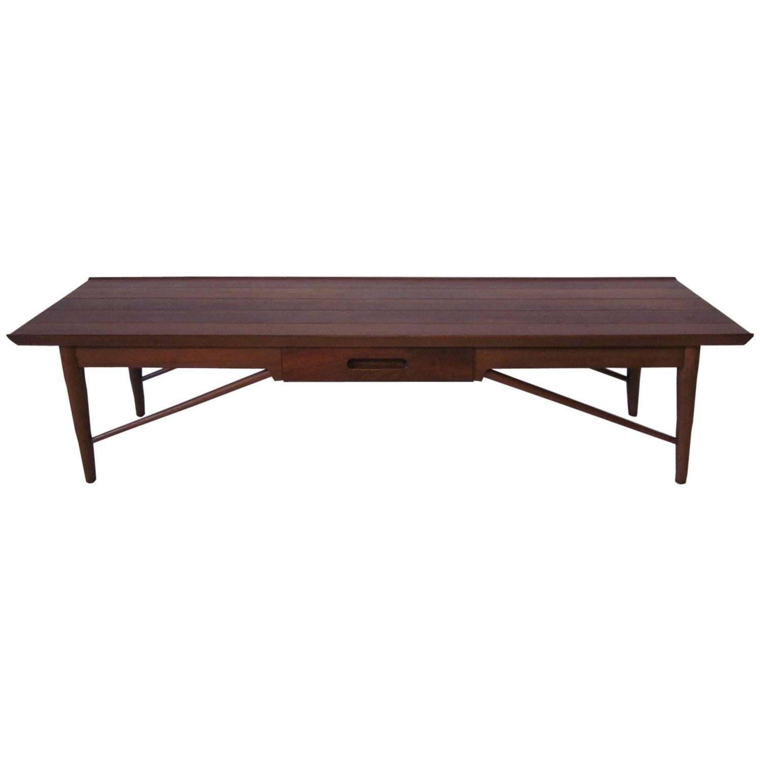 Heritage Henredon Walnut Coffee Table