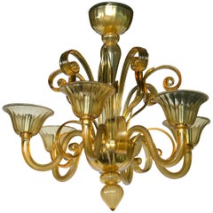 Amber Murano Chandelier