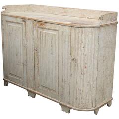 Swedish Gustavian Buffet Scraped to the Original Pale Green Paint, circa 1830 10