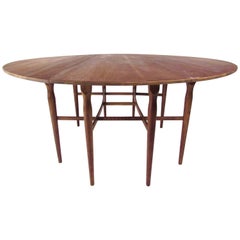 Vintage American Walnut Drop-Leaf Dining Table