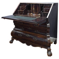 18th Century Double Bowed Desk with Secret Compartments