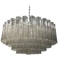 Italian Mid-Century Round Tronchi Chandelier 3