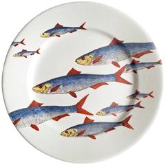 Piero Fornasetti Fish Plate, Passata de Pesce 'Passage of Fish'