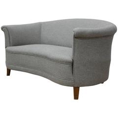 Midcentury, Swedish, 1940s Two-Seat Sofa, Fully Restored