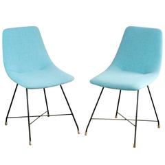 Pair of "Aster" Dinner Chairs by Augusto Bozzi for Saporiti 10
