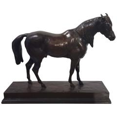 Antoine-Louis Barye Half-Blood Bronze Horse, Paris, France, 19th Century