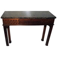 Wallace Nutting by Drexel Granite Top Console Table