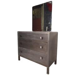 Simmons Dresser and Mirror Restored with Industrial Finish