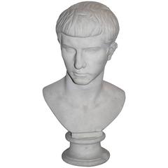 19th Century Grand Tour Marble Bust of Caesar