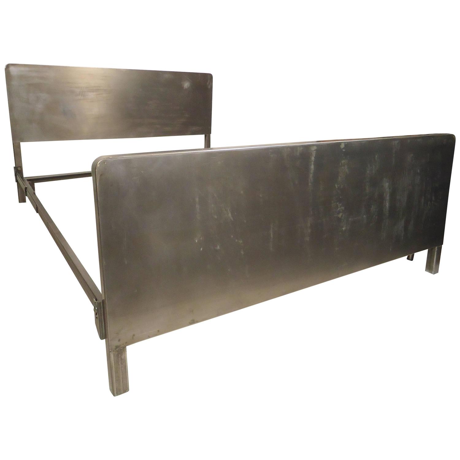 Vintage Full Size Metal Bed Frame For Sale at 1stdibs