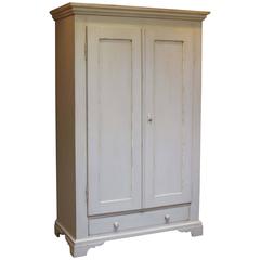 Late 19th Century Painted Continental Two-Door Wardrobe