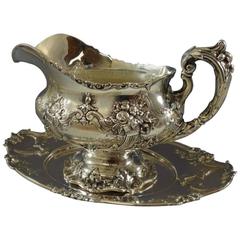 Francis I by Reed & Barton Sterling Silver Gravy Boat with Underplate 7