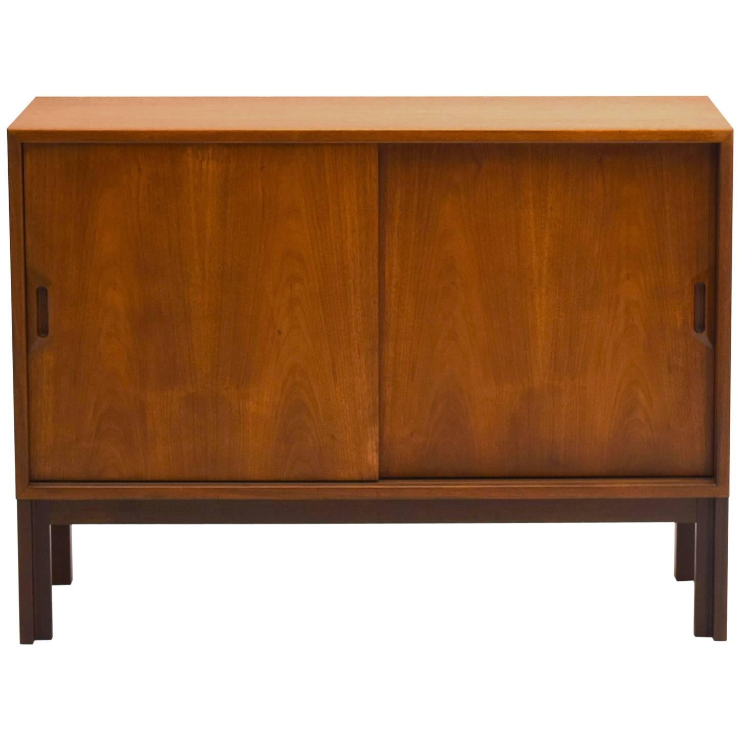 Thin Profile Sideboard in Teak and Rosewood Produced in Denmark