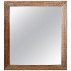 19th Century French Reeded Mirror