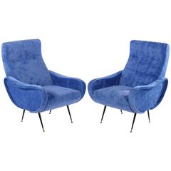 Pair of Marco Zanuso Style Lady Chairs