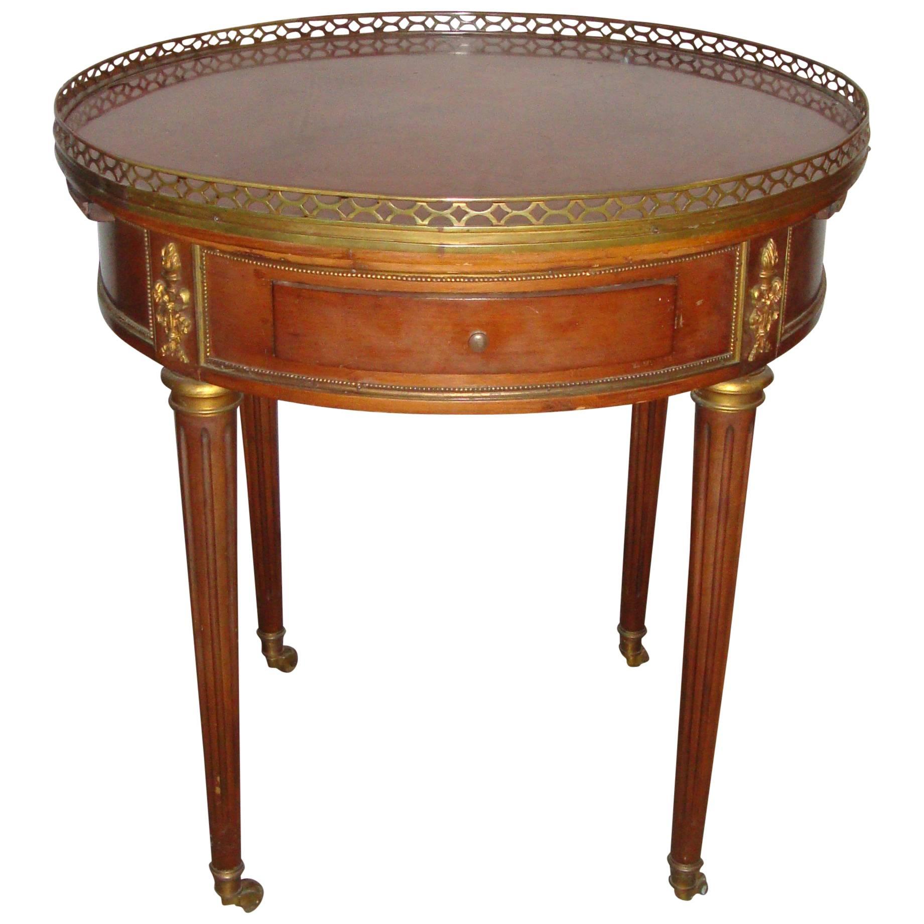 French Louis XVI Style Bouillotte Table Manner of Jansen