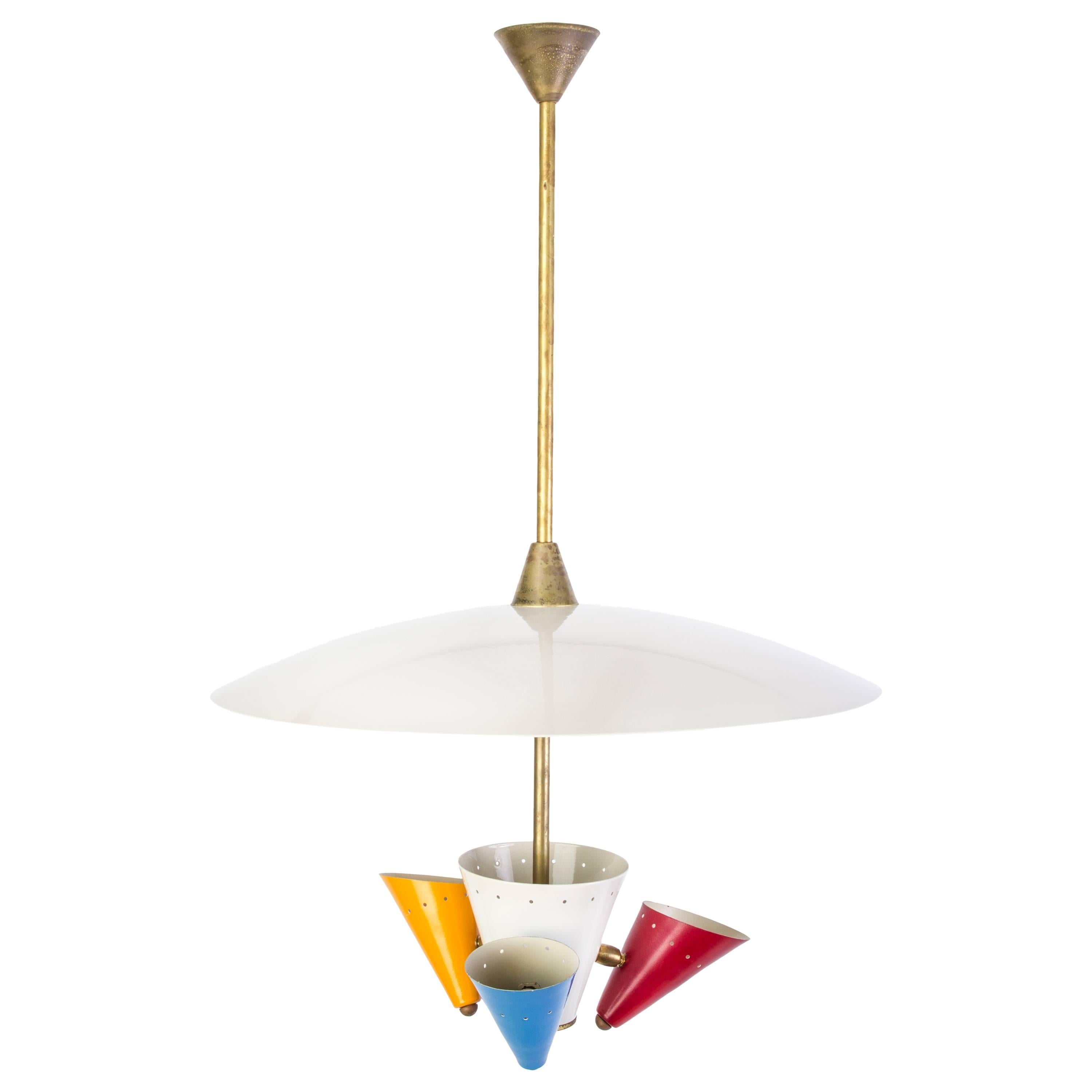 Chic Ceiling Lamp in the style of Stilnovo, Italy