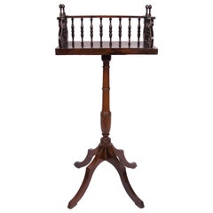 Early 19th Century Regency Rosewood Book Caddy on Later Stand