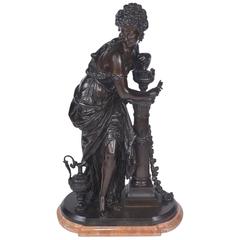 "Vestal" French Bronze by Mathurin Moreau