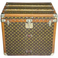 1930s Louis Vuitton Monogramm Hat Box Steamer Trunk, Malle Louis Vuitton